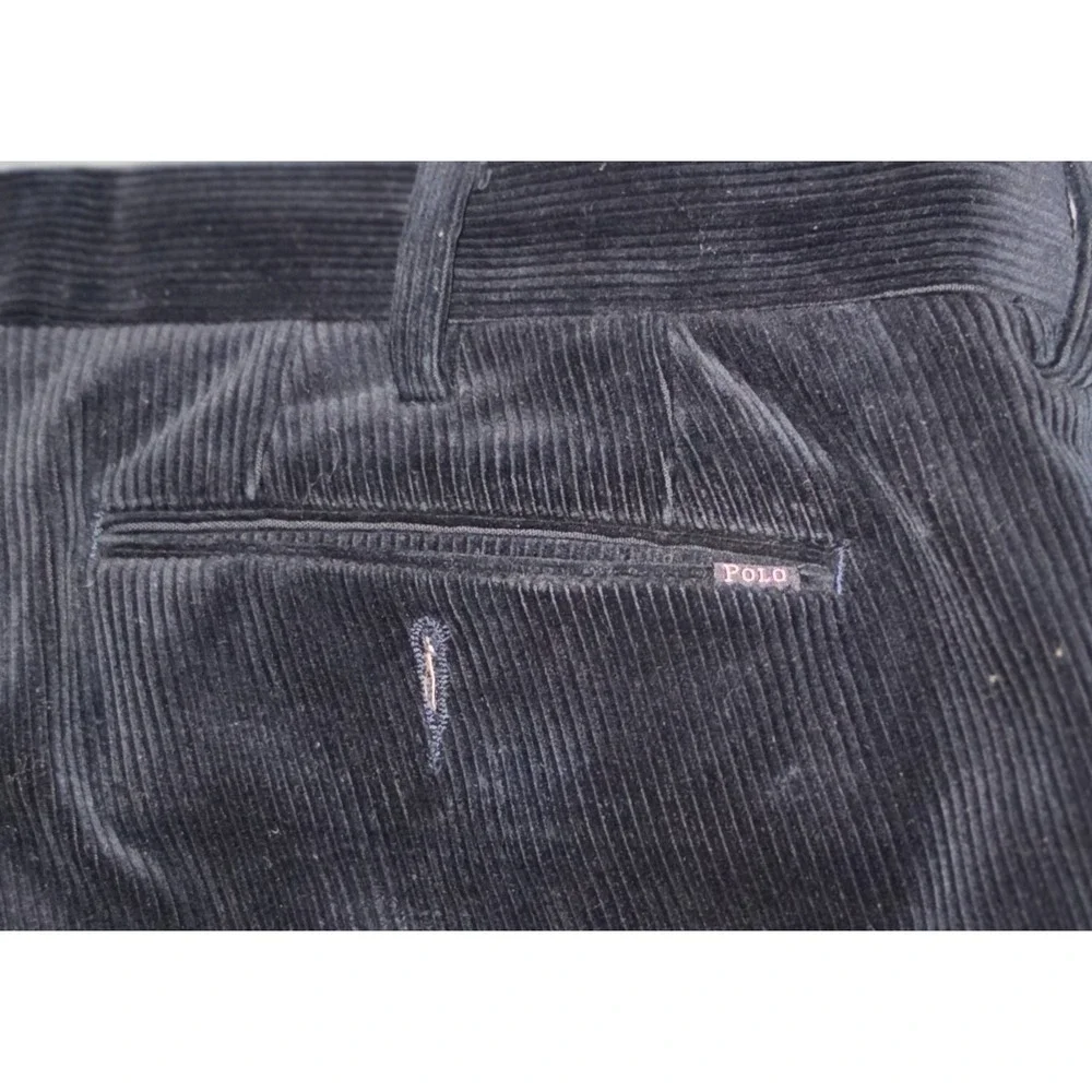 Polo Ralph‎ Lauren Men's Classic Fit Corduroy Pants Navy Blue Size 34x32